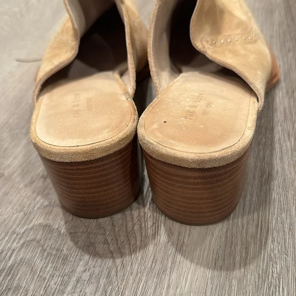 Rag & Bone Weiss Dune Suede Studded Mules - Picture 4 of 5